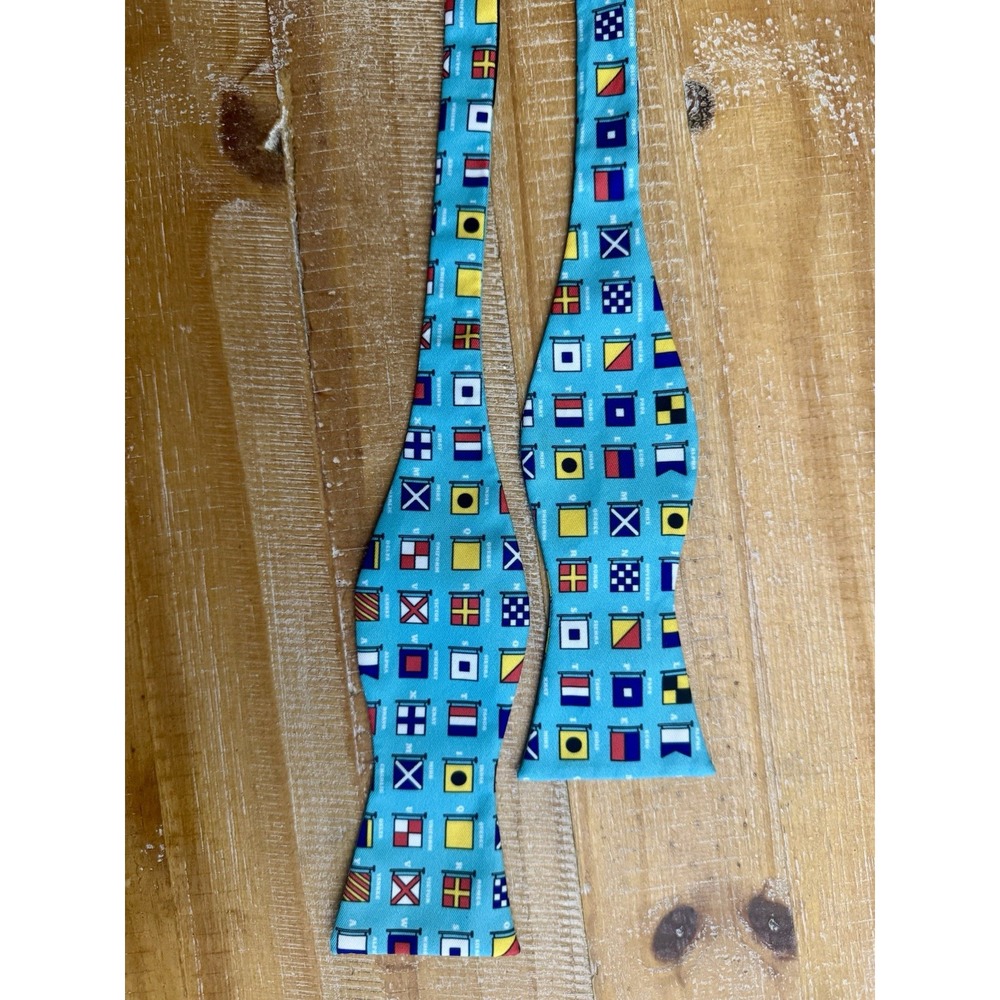 Simply Southern Bow Tie Nautical International Maritime‎ Signals Aqua